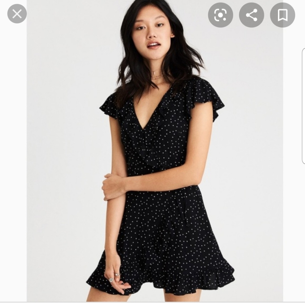 American eagle poke dots dress